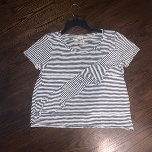 striped short sleeve top